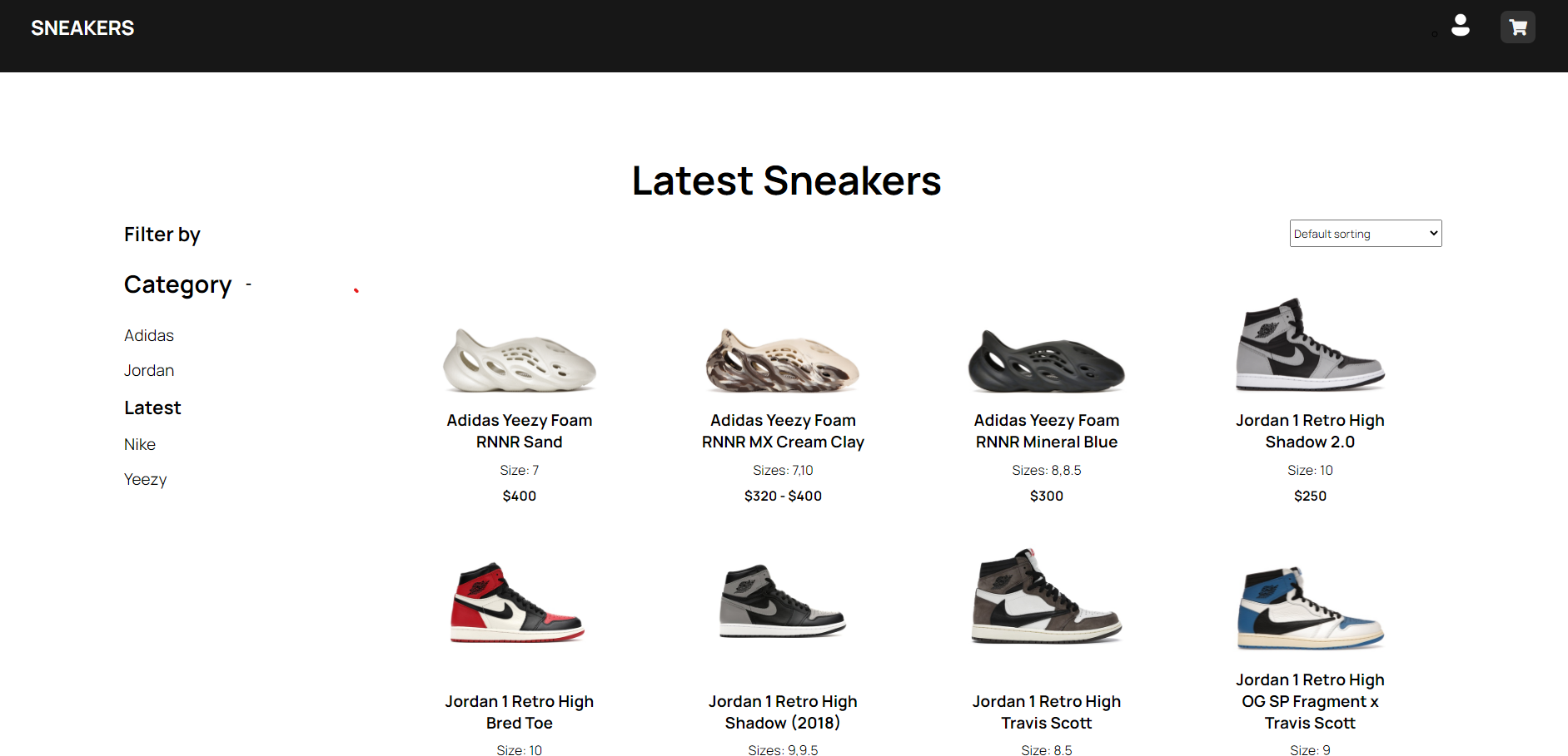 Sneaker Ecommerce 